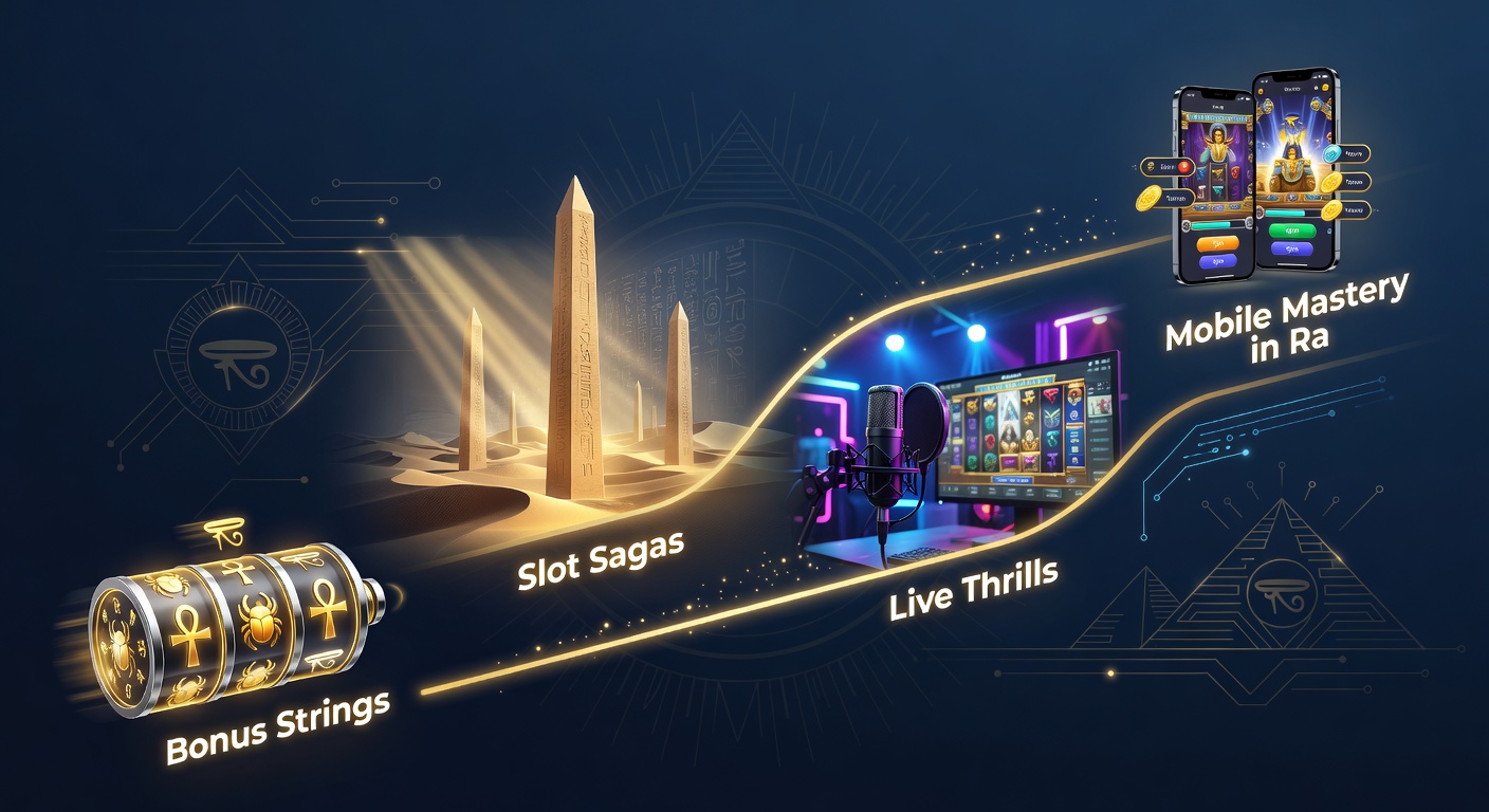 Dynamische Darstellung einer mobilen Casino-App mit Live-Stream, Slot-Reels und einer leuchtenden Bonusleiter
